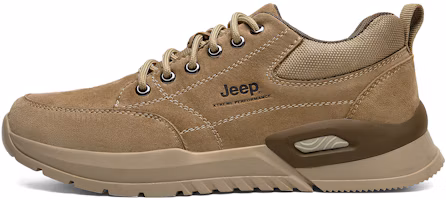 Jeep Low-Top Outdoor Shoes Beige - Versatile, Retro, Breathable Sneakers. P231291206 Beige Color Jeep Low-Top Outdoor Shoes Beige - Versatile, Retro, Breathable Sneakers. P231291206 Beige Color