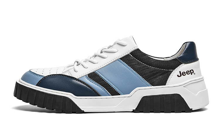 Buy Jeep 透氣舒適拼色潮流時尚百搭防滑耐磨低幫板鞋 男款