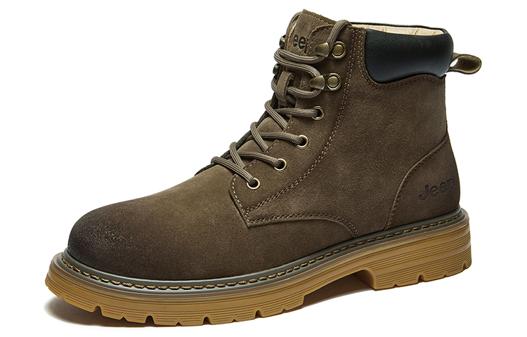 Order Jeep吉普 休閒 厚底 防滑 復古 百搭 短筒 馬丁靴 男款