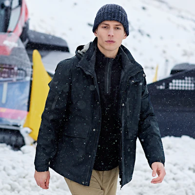 Jeep 男士三合一战术羽绒夹克 防水防风户外登山服 J142094073 1