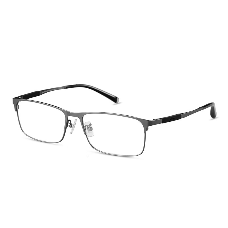 Jeep Men’s Lightweight Square Optical Glasses with Memory Metal Temples JEEP/T8221