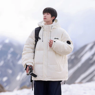 Jeep极简风多巴胺色轻薄羽绒服男女同款休闲短款外套 P844MWD245 Purchase Jeep极简风多巴胺色轻薄羽绒服男女同款休闲短款外套 P844MWD245