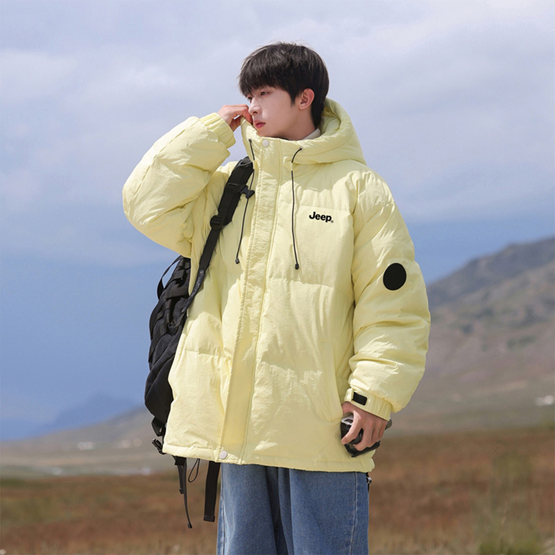 Cheap Jeep极简风多巴胺色轻薄羽绒服男女同款休闲短款外套 P844MWD245