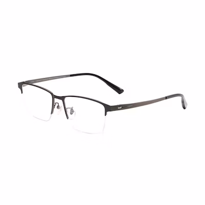 Jeep Minimalist Lightweight Titanium Round Square Eyeglasses Frame - Grey JEEPT5064
