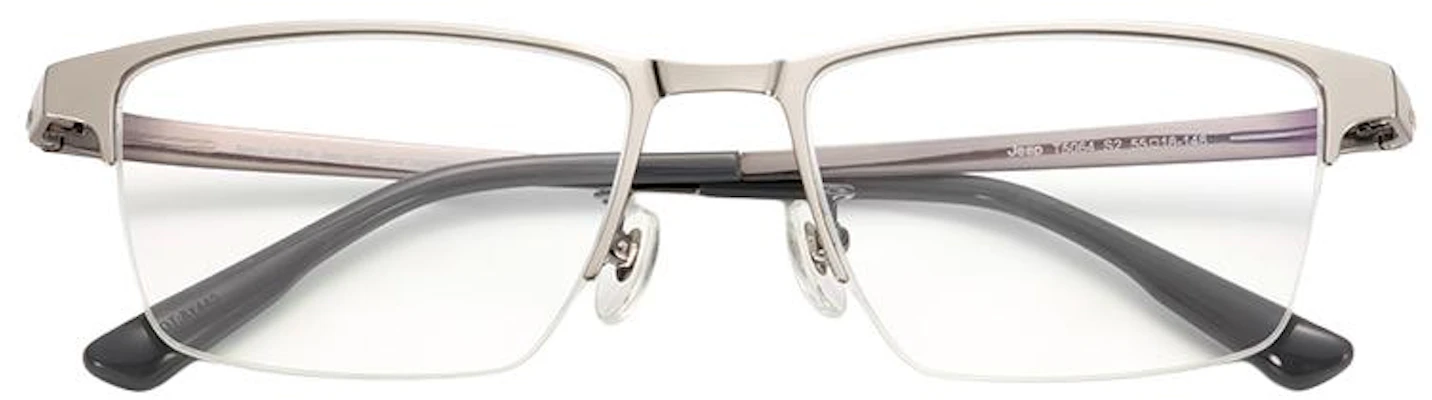 ジープ ミニマリスト 軽量 チタン ラウンドスクエア メガネフレーム - グレー JEEPT5064 Sizing ジープ ミニマリスト 軽量 チタン ラウンドスクエア メガネフレーム - グレー JEEPT5064