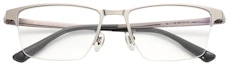 Sizing ジープ ミニマリスト 軽量 チタン ラウンドスクエア メガネフレーム - グレー JEEPT5064