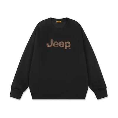 Jeep Minimalist Logo Print Crewneck Pullover Sweatshirt Unisex Casual Loose Fit P741MKJ089