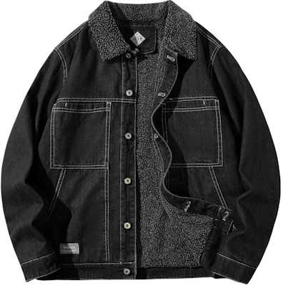Jaket Denim Lapik Bulu Berpoket Jeep untuk Musim Luruh/Sejuk 22MB773JC3285 Buy Jaket Denim Lapik Bulu Berpoket Jeep untuk Musim Luruh/Sejuk 22MB773JC3285