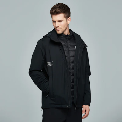 Jeep 户外3合1可拆卸抓绒防水防风夹克 JP042094082 7