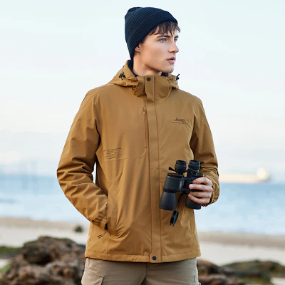 Jeep 户外3合1可拆卸抓绒防水防风夹克 JP042094082 10