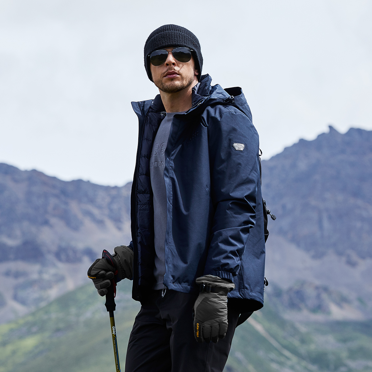 Purchase Jeep 户外3合1可拆卸抓绒防水防风夹克 JP042094082