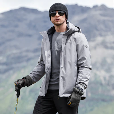 Jeep 户外3合1可拆卸抓绒防水防风夹克 JP042094082 2