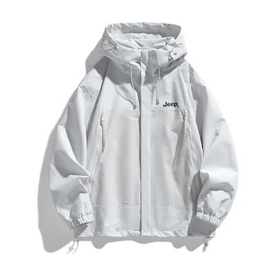 Jeep Outdoor 3-in-1 Fleece/Down Liner Logo Windproof Hooded Jacket Unisex P741MWJ119