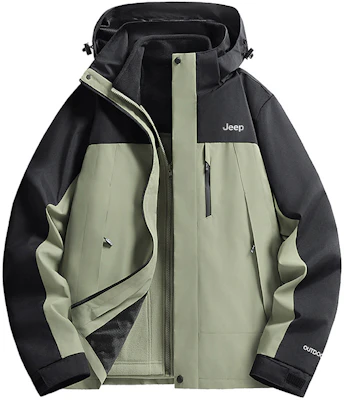 Jeep户外三合一防水夹克,可拆卸内衬,男女通用休闲外套 P844MWF205 15