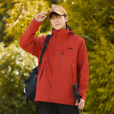 Jeep户外三合一防水夹克,可拆卸内衬,男女通用休闲外套 P844MWF205 23