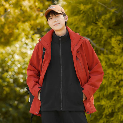 Jeep户外三合一防水夹克,可拆卸内衬,男女通用休闲外套 P844MWF205 24