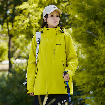 Jeep户外三合一防水夹克,可拆卸内衬,男女通用休闲外套 P844MWF205 32