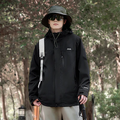 Jeep户外三合一防水夹克,可拆卸内衬,男女通用休闲外套 P844MWF205 Shop Jeep户外三合一防水夹克,可拆卸内衬,男女通用休闲外套 P844MWF205