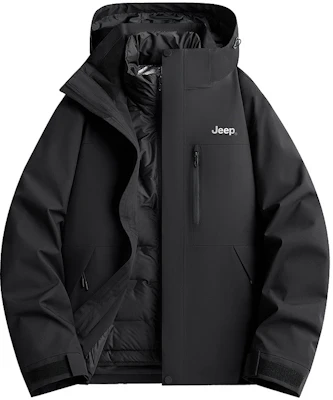 Jeep户外三合一防水夹克,可拆卸内衬,男女通用休闲外套 P844MWF205 33