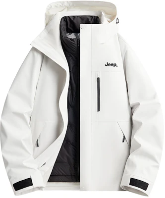 Jeep户外三合一防水夹克,可拆卸内衬,男女通用休闲外套 P844MWF205 42