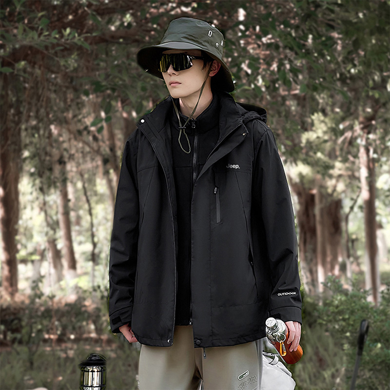 Purchase Jeep户外三合一防水夹克，可拆卸内衬，男女通用休闲外套 P844MWF205