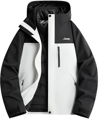 Jeep户外三合一防水夹克,可拆卸内衬,男女通用休闲外套 P844MWF205 48
