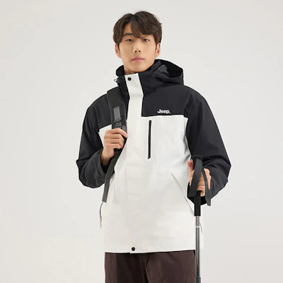 Jeep户外三合一防水夹克,可拆卸内衬,男女通用休闲外套 P844MWF205 50