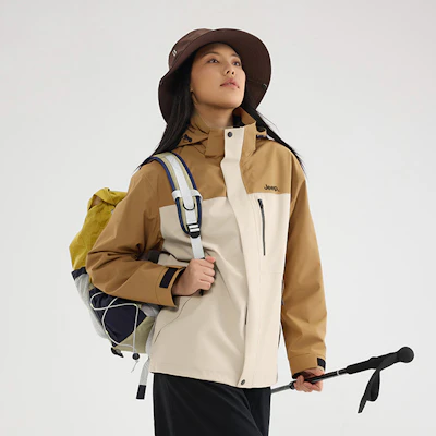 Jeep户外三合一防水夹克,可拆卸内衬,男女通用休闲外套 P844MWF205 56