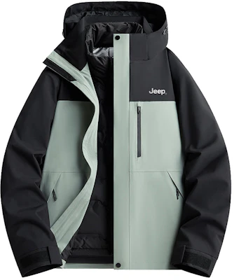 Jeep户外三合一防水夹克,可拆卸内衬,男女通用休闲外套 P844MWF205 58