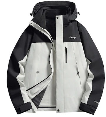 Jeep户外三合一防水夹克,可拆卸内衬,男女通用休闲外套 P844MWF205 Sizing Jeep户外三合一防水夹克,可拆卸内衬,男女通用休闲外套 P844MWF205