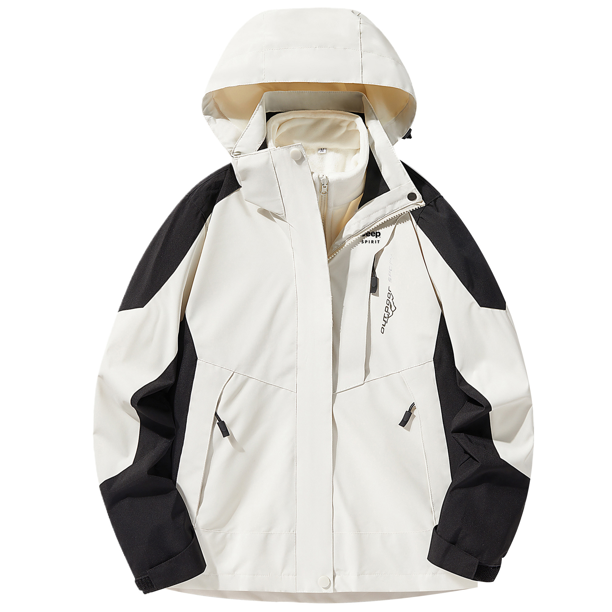 Jeep Outdoor 3-in-1 Jacket with Removable Liner, Windproof & Water-Resistant Unisex GB1818F032