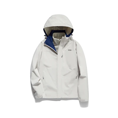 Jeep Outdoor 3-in-1 Waterproof Windproof Durable Hooded Jacket Unisex P843MWJ665