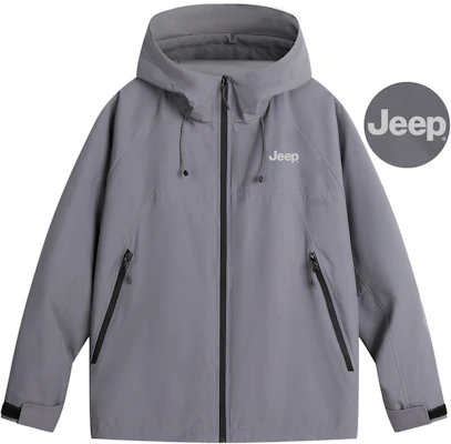 Jeep户外三合一防水防风徒步露营夹克男女通用款P844MWF330-jd P844MWF330-JD 6