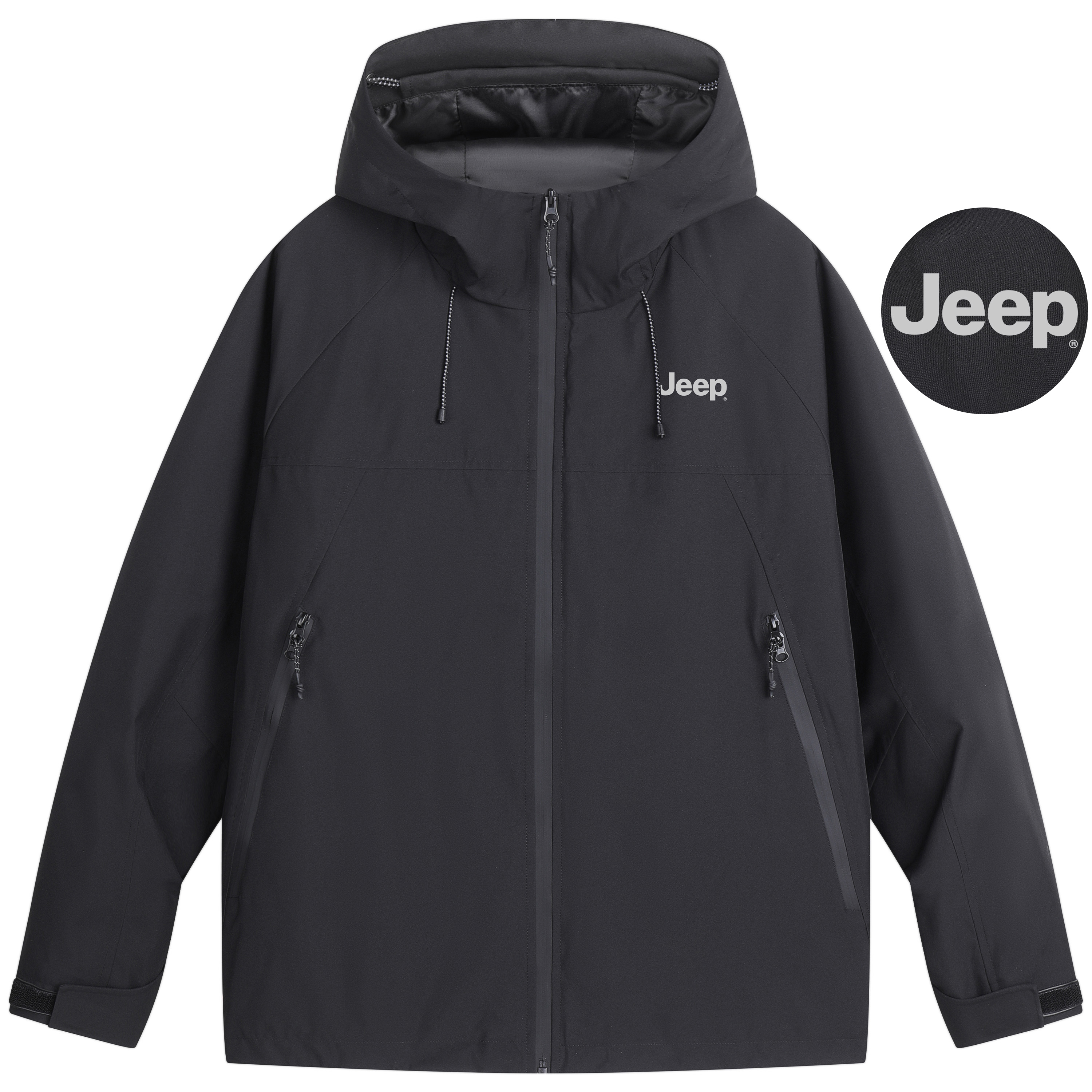 Lookbook Jeep户外三合一防水防风徒步露营夹克男女通用款P844MWF330-jd P844MWF330-JD