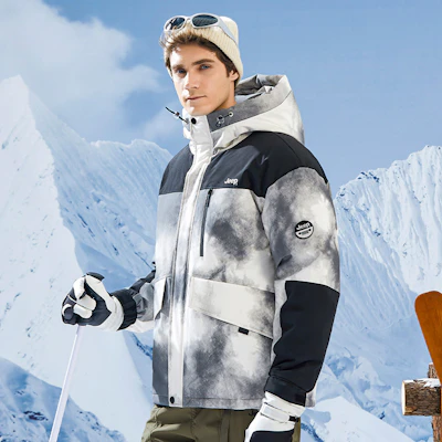 Jeep 户外迷彩拼接羽绒服 男女同款 - 标志防风保暖外套 P84JMWD026 Purchase Jeep 户外迷彩拼接羽绒服 男女同款 - 标志防风保暖外套 P84JMWD026