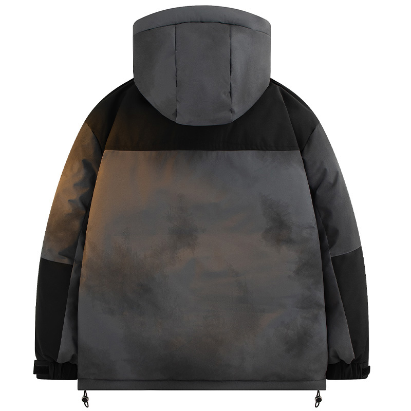 Sizing Jeep 户外迷彩拼接羽绒服 男女同款 - 标志防风保暖外套 P84JMWD026