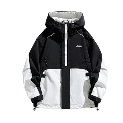 Jeep Outdoor Colorblock Waterproof Windbreaker Jacket Unisex P843MWJ189