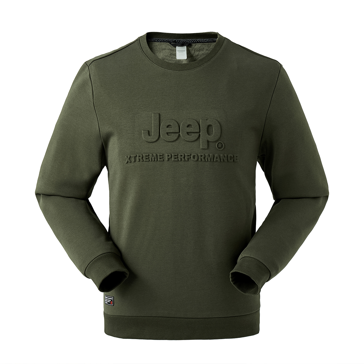 Jeep Outdoor Fleece Crewneck Sweatshirt Casual Warm Loose Fit J032094366
