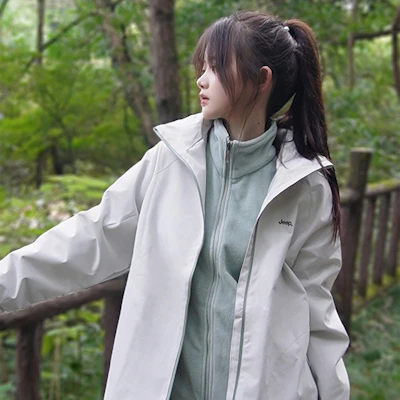 Jeep户外徒步防水防风3合1夹克男女款休闲外套 P844MWF124 4