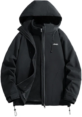 Jeep户外徒步防水防风3合1夹克男女款休闲外套 P844MWF124 10