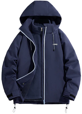 Jeep户外徒步防水防风3合1夹克男女款休闲外套 P844MWF124 Details for Jeep户外徒步防水防风3合1夹克男女款休闲外套 P844MWF124