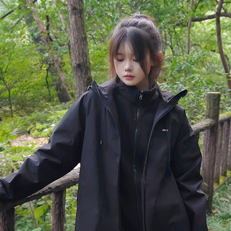 Cheap Jeep户外徒步防水防风3合1夹克男女款休闲外套 P844MWF124