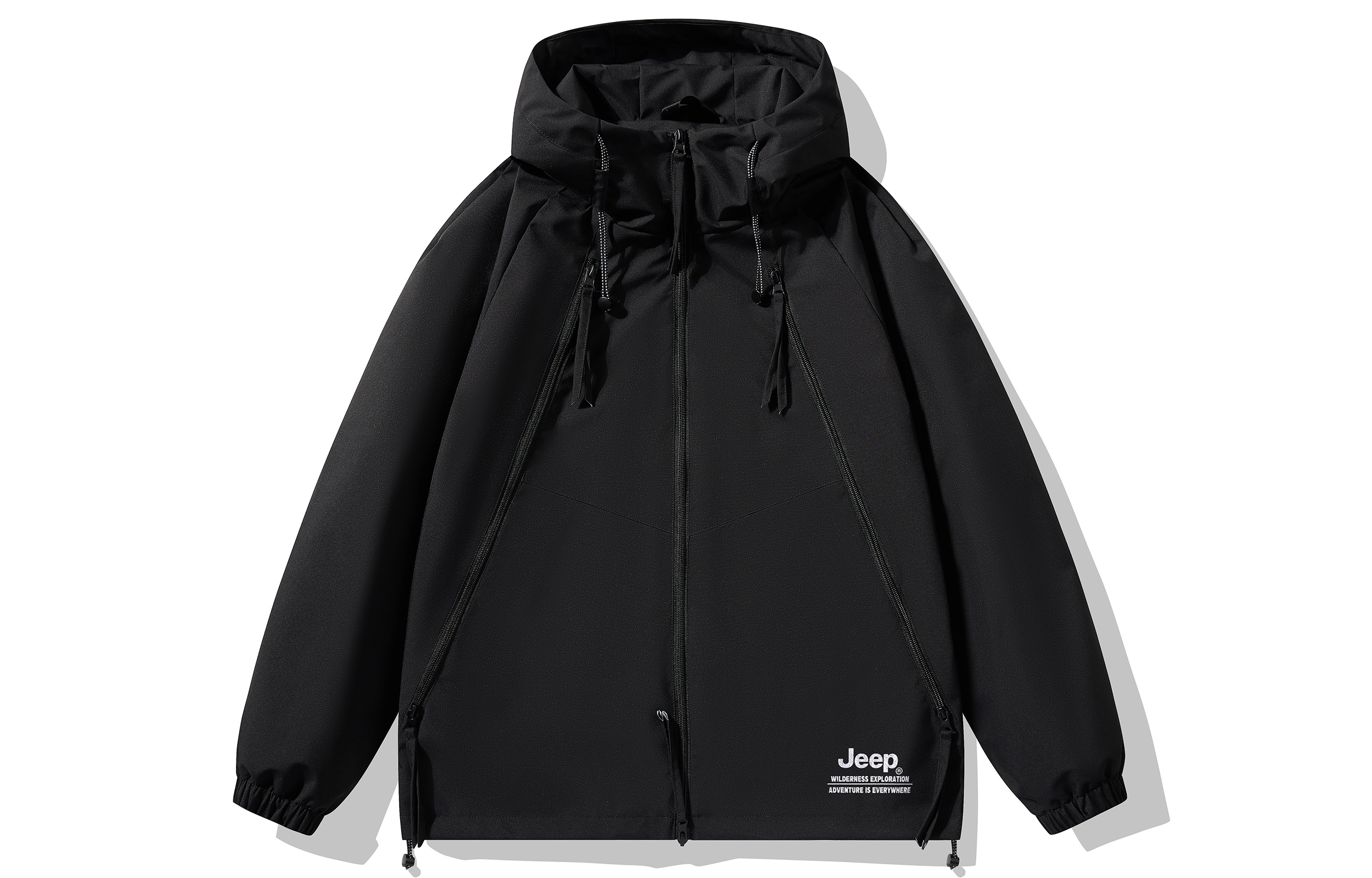 Jeep Outdoor Hooded Windproof Water-Resistant Jacket Unisex Casual Style P741MWJ121