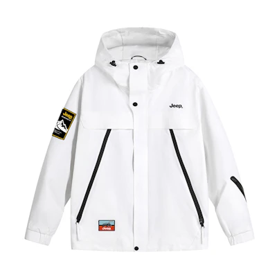 Jeep Outdoor Logo Fleece Detachable Hooded Jacket Unisex Casual 3-in-1 Coat P843MWJ282