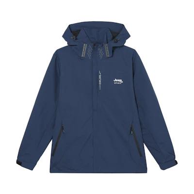 Jeep Outdoor Logo Print Waterproof Windbreaker Jacket Unisex JPW6266