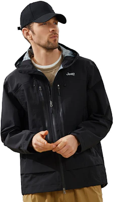 Jeep户外豪华系列防水防风登山夹克男女连帽款 P733MWF076B 12