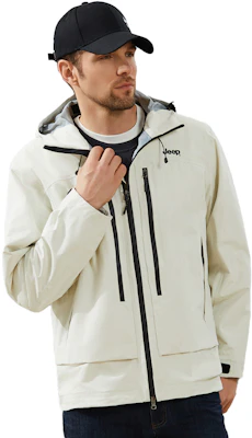 Jeep户外豪华系列防水防风登山夹克男女连帽款 P733MWF076B 1