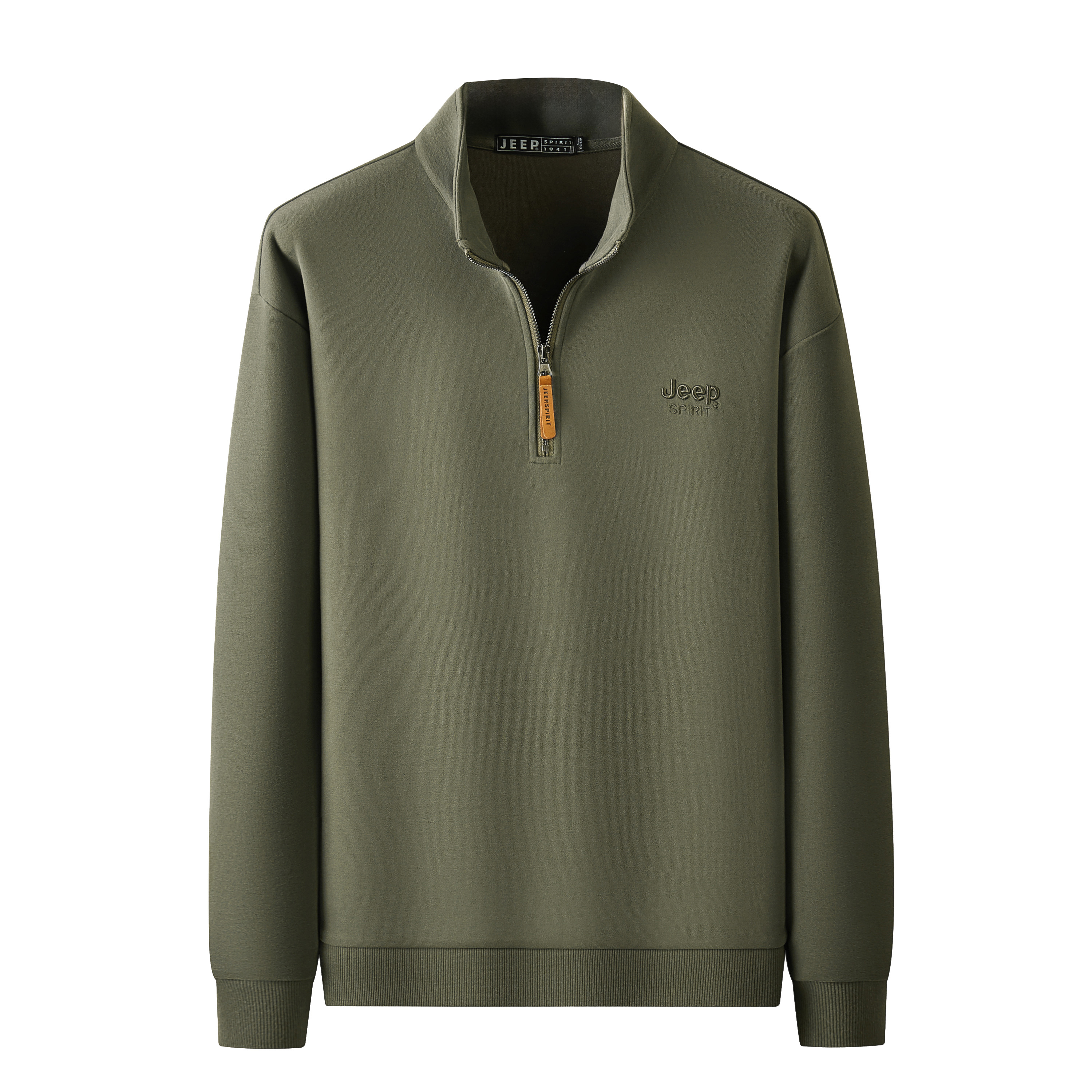 Jeep Outdoor Minimalist Embroidered Logo Long-Sleeve Sweatshirt Unisex CJPSS18097F229