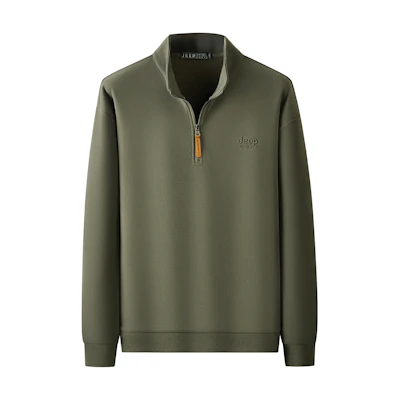 Jeep Outdoor Minimalist Embroidered Logo Long-Sleeve Sweatshirt Unisex CJPSS18097F229