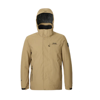 Jeep Outdoor Series Waterproof Windproof Jacket with Detachable Hood Unisex J432074003